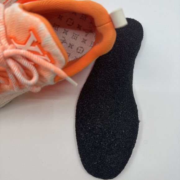Louis Vuitton V.N.R. Orange Technical Knit Trainers Sneakers Shoes Size US 6 - Picture 11 of 12